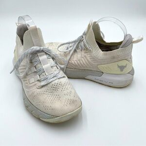 Under Armour Phantom RN HOVR‎ Full Lace Up Tennis Shoes Sneakers White Size 8.5